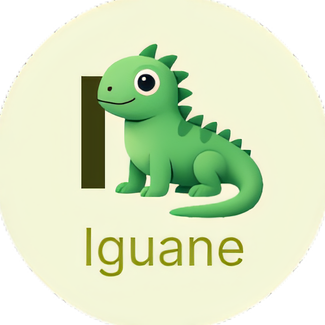 Badge éducatif Iguane